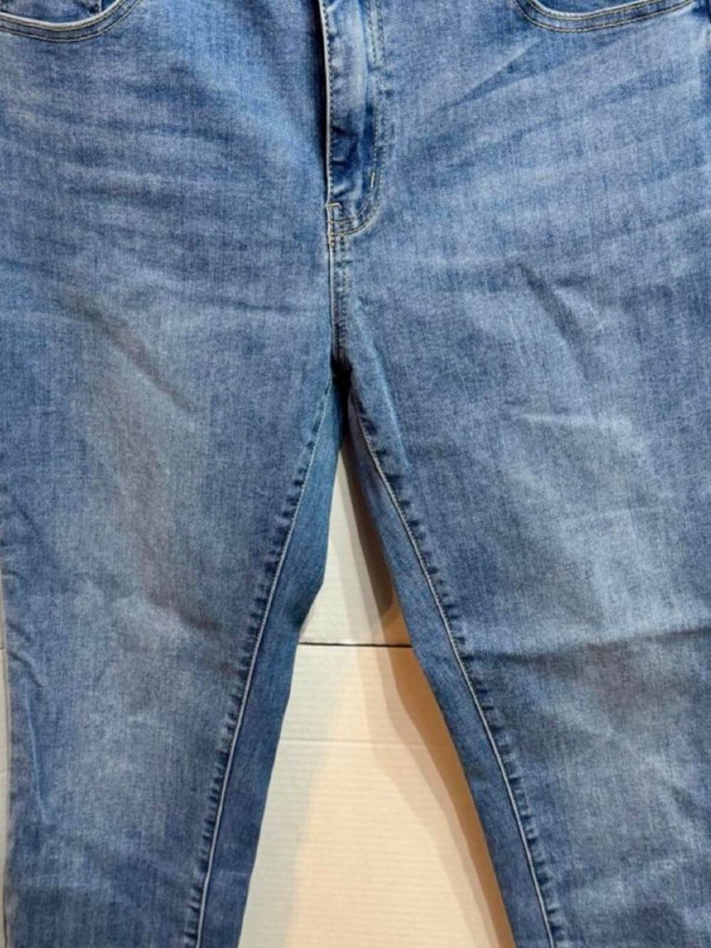 KanCan Medium Wash Stretch Ankle Skinny Jeans Cuffed Size 11